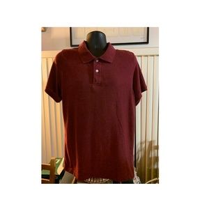 Faded Glory Short-Sleeve mens Medium POLO Shirt - Maroon Burgundy